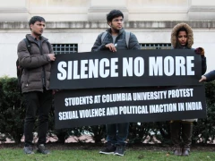Students of Columbia University protest the heinous rapes in Kathua